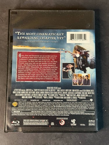 Harry Potter and the Deathly Hallows Part 1 Blue Ray Daniel Radcliffe - Picture 2 of 3