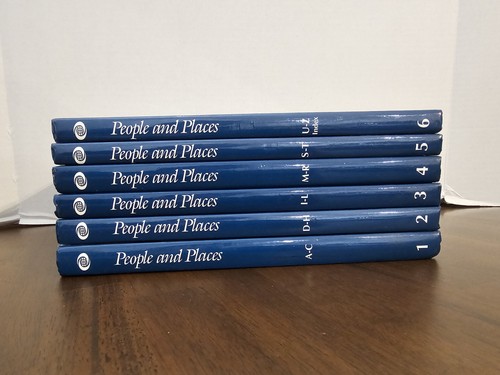 The World Book Encyclopedia of People and Places Complete 6 Volume Set Vintage  - Picture 1 of 14