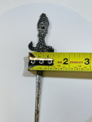 STERLING SILVER AND 14K GOLD LETTER OPENER BY R. BLACKINGTON & CO. CIRCA 1899 - Picture 9 of 9