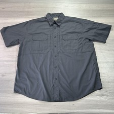 5.11 Tactical Taclite Pro Shirt Mens XL Black Button Up Vent Mesh Work Uniform