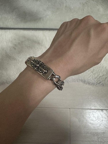Silber 925 Floral ID Armband Unisex schwer 100g Schmuck - Bild 4 von 6