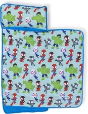Jay Franco Toddler Nap Mat 46 x 20", Blue - Spidey & His Amazing Friends 