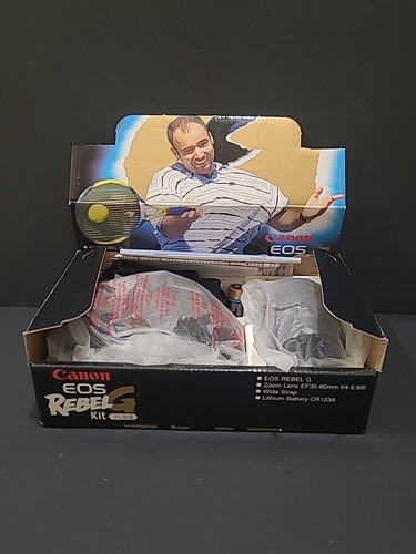 Canon EOS Rebel G analoge Kleinbildkamera Kit mit 35-80 mm Objektiv mit Box