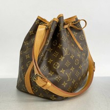 Louis Vuitton Petit Noe Monogram Canvas Brown Shoulder Bag M42226