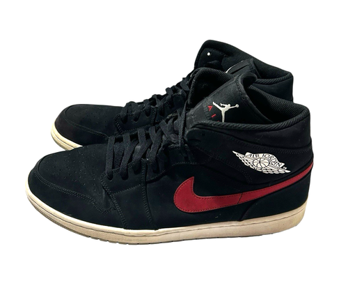 Air Jordan 1 Mid "Multicolor Swoosh Black" Herren Gr. 15 (554724 065) Basketball - Bild 5 von 11