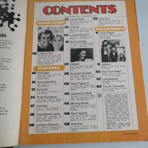 Circus - Aug. 4, 1977 / Nov. 10, 1977 (2 Magazine Lot) GD ~ Lynyrd Skynyrd - Picture 2 of 3
