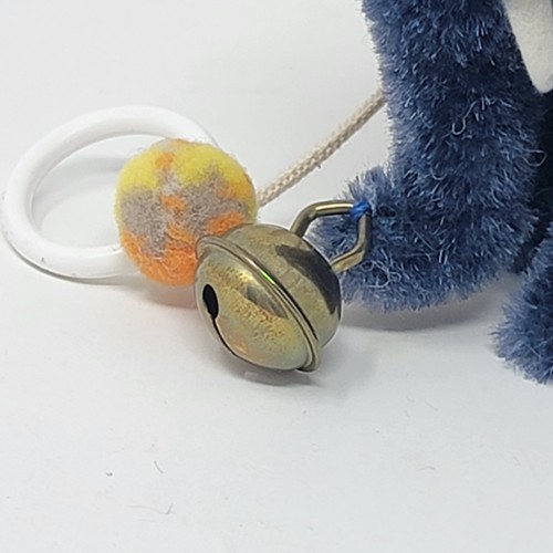 Steiff 2007 Club Gift Miniature Blue Mohair Elephant With Bell 9cm - Picture 3 of 16