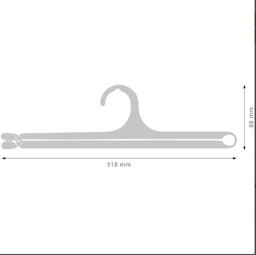 APPENDINO PER SCIARPE EFOULARD TRASPARENTE318X88mm - Foto 3 di 3