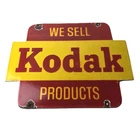 Vintage Kodak Camera Sign - Sales & Photos Film Develop Gas Pump Porcelain Sign