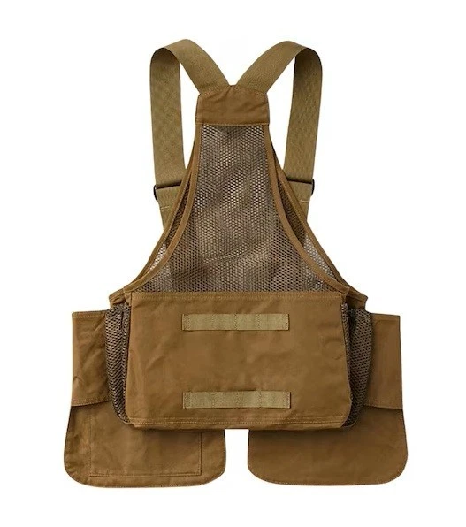 FILSON 20204450 Men's Shelter Cloth Dark Tan Fowl Hunting Game Bag Hunt Vest NWT - Image 2 of 3