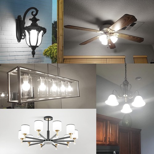 6er Pack helle Deckenventilator Glühbirnen, 60 Watt Äquivalent, E12 LED Birne, A15... - Bild 7 von 7