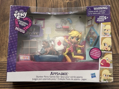 My Little Pony Equestria Girls Mini Applejack Slumber Party Games Set Ugly Box
