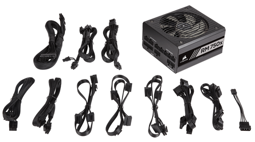 Z-Corsair RMx série noire RM750x 750W, , 843591034968, RPS0109, câbles complets - Photo 3/3