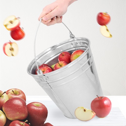 Eimer 5L Metalleimer Wassereimer Zinkeimer Blecheimer Verzinkt Baueimer Garten - Bild 3 von 8