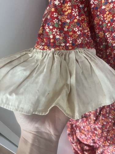 Vintage Calico Print Floral Renaissance Colonial Bustle Dress prairie - Bild 5 von 20
