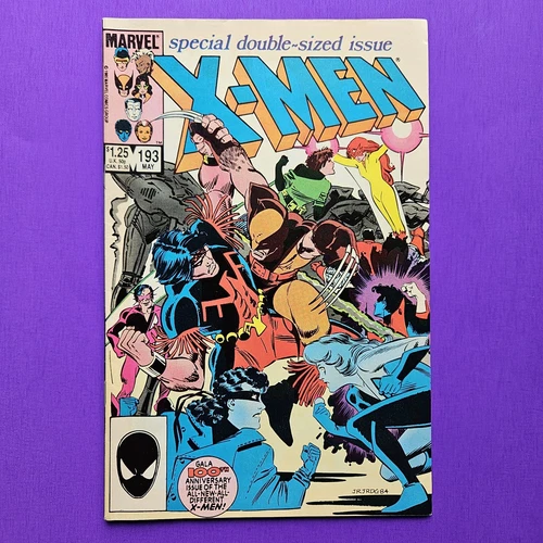 Vintage THE UNCANNY X-MEN #193 Comic Book Marvel 1985 VF 8.0 Key 1st Firestar