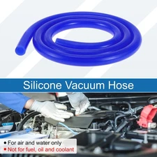 3.3Ft 1/2" 12mm ID 3.5mm Thickness Silicone Vacuum Hose for Air and Water Blue