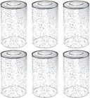 6-Pack Seeded Glass Lamp Shades, 5.9in Height, 3.9in Diameter, 1.7in Fitter, ...