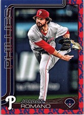 2025 Topps Series 2 - Jordan Romano TEAM LOGO COLOR BORDER SSP #424 PHILLIES