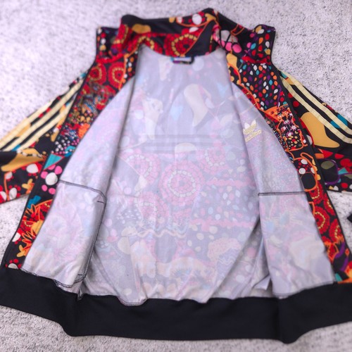 Adidas Jacket Womens Large Farm Maracatu Track Trefoil Firebird Originals AOP - Picture 3 of 13