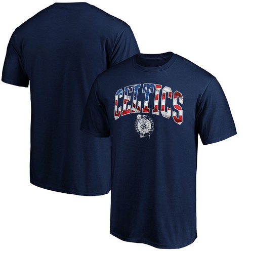 Men's Navy Boston Celtics Banner Wave T-Shirt