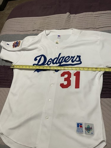 NWT’s VTG 1997 Los Angeles Dodgers Mike Piazza Home Auth Russell Athletic 52 - Picture 9 of 16