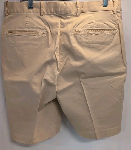Bobby Jones Chino Shorts Mens Sz 34 Beige Yellow Flat Front Casual Golf Sports - Picture 3 of 11