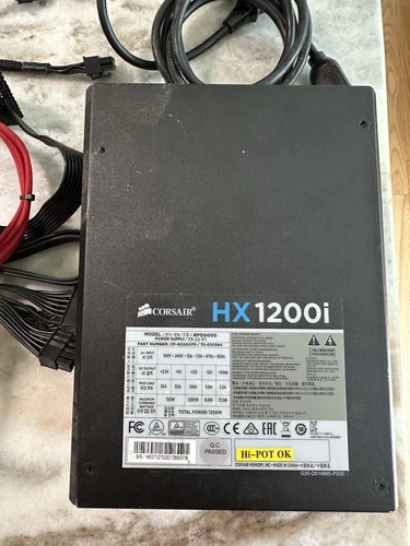 Corsair HX1200i 1200W 80 PLUS Platinum Modular ATX Power Supply PSU W/Cables