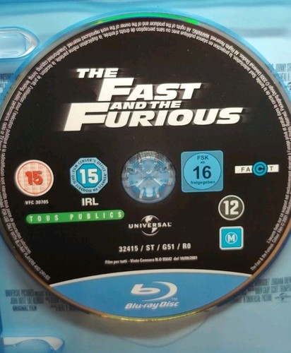 Fast & Furious: 8-Movie Collection Blu-Ray Film Movie Boxset Driving Racing - Foto 4 di 11