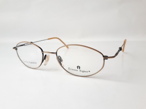 Etienne Aigner Gafas bronce negro metal ovalado hombres mujeres vintage... - Imagen 7 de 11