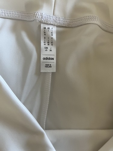 Adidas Tennis Y Kleid und kurzes Set ärmellos Rock weiß Größe L neu - Bild 5 von 11