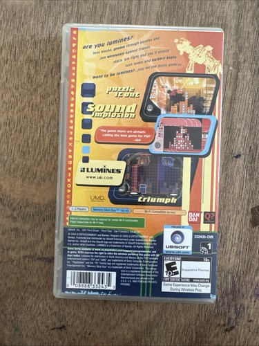 Lumines Puzzle Fusion (Sony PSP, 2005) Black Label komplett mit Handbuch CIB getestet - Bild 3 von 3