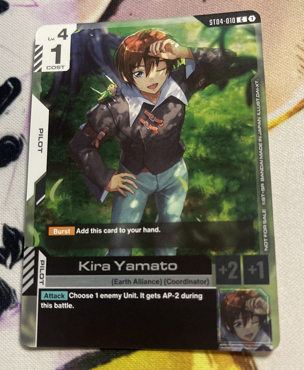 Gundam Card Game ST04-010 C Kira Yamato Promo Card English
