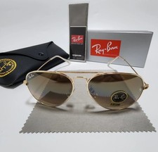 Ray-Ban RB3025 Gold Frame Gradient Brown Glas...