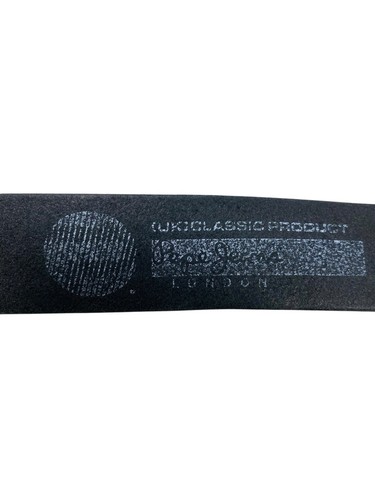 VTG Pepe Jeans London Mens Genuine Leather Belt 90's Hip Hop Retro Buckle Logo L - Picture 6 of 9