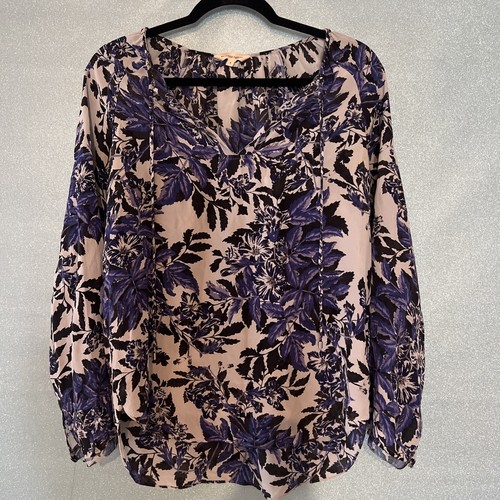 Rebecca Taylor Silk Blouse Floral Size 4 Revolve - Picture 1 of 5