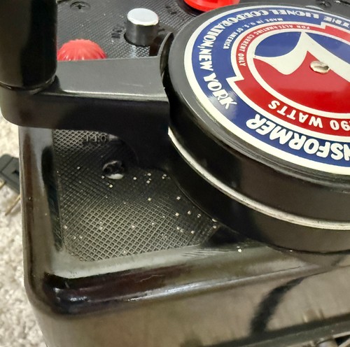 Restored Lionel 0 Gauge KW Trainmaster 190 Watt Transformer Works but no Whistle - Picture 7 of 15