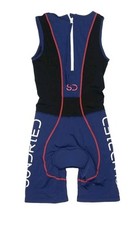 Womens Sundried Cycling Kit Triathlon Tri Suit Padded Skinsuit Size Large Blue