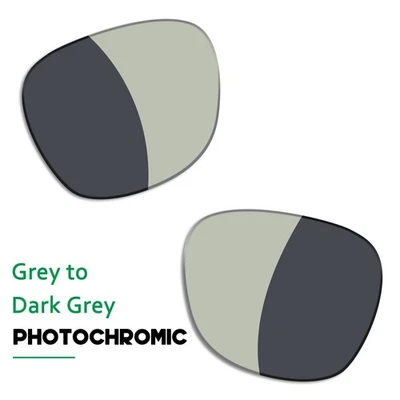 GLITZOR POLARIZED Grey to Dark Grey Photochromic Replacement Lenses for Meta RW4006 50mm