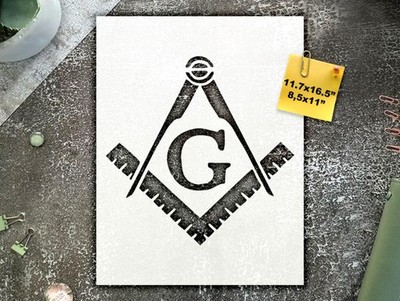 Masonic Symbol Home Decor Stencil for Unique Artistic Expression - StencilAir
