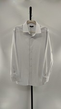 Quince Performance Stretch Wrinkle-Free Dress Shirt White Sleeved Top L