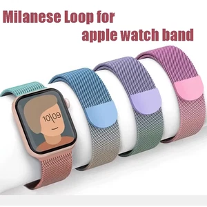 Bracelet en métal pour Apple Watch 38-49mm Series 3 à 9 SE Ultra 2