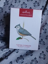 Hallmark Tufted Titmouse 2.78 in Bird Ornament - QXR9063