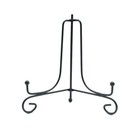  2 stücke Schwarz Schmiedeeisen Platte Halterung Desktop Dish Halter Schmücken