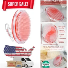 Silicone Exfoliating Brush for Smooth Skin - Pre-Shave Tool for Bumps & Ingrowns