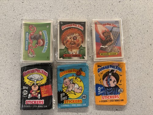 LOTTO 38 CARTE ADESIVE TOPPS 1986 e 1987 GARBAGE PAIL KIDS (3) confezioni vuote - Foto 1 di 5