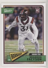 2018 Panini Classics Rookies Blank Back 28/50 Brandon Facyson #274 pn1