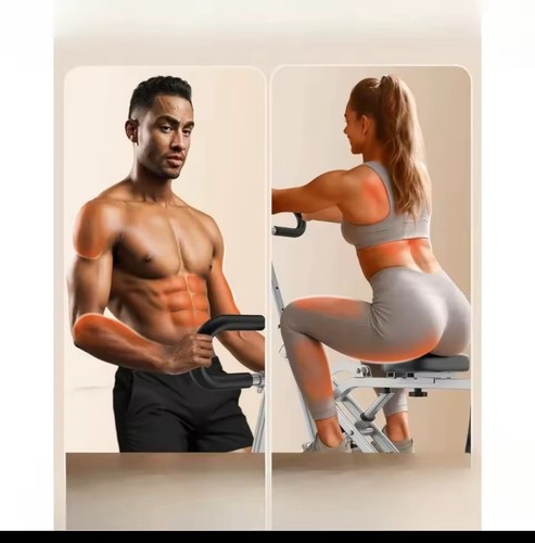 Rosa Kniebeugenmaschine für Zuhause, Core Trainingsgerät, verstellbare 4 Widerstandsbänder, - Bild 3 von 5