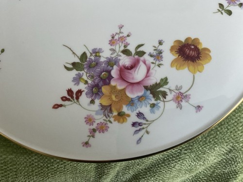 Royal Crown Derby Posies Flat Domed Gateau Cake Plate 11" 1987. 1st Quality. - Picture 5 of 5