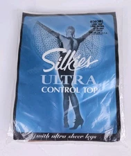Silkies Ultra Control Top Pantyhose #030301 Size Large Natural 3-Chair